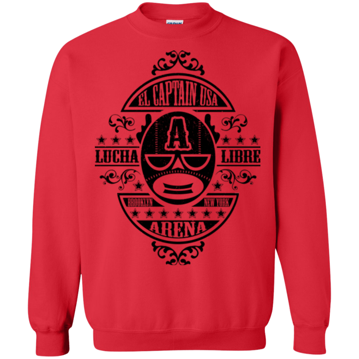 Sweatshirts Red / Small Lucha Captain Crewneck Sweatshirt