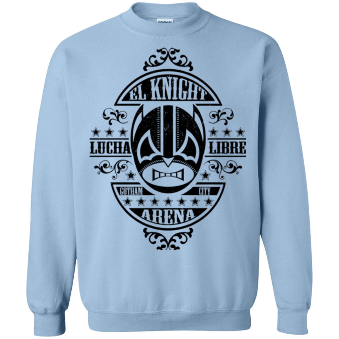 Sweatshirts Light Blue / Small Lucha Knight Crewneck Sweatshirt