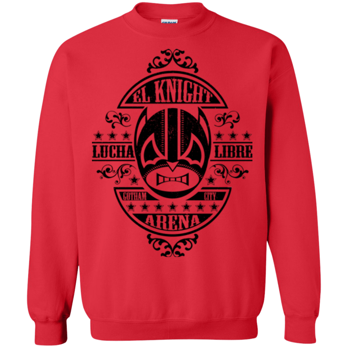 Sweatshirts Red / Small Lucha Knight Crewneck Sweatshirt