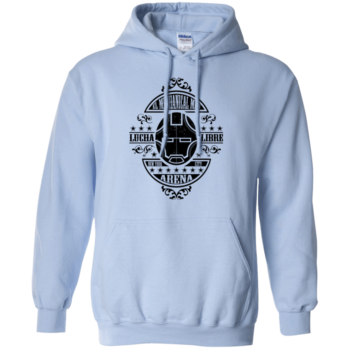 Sweatshirts Light Blue / Small Lucha Mechanical Man Pullover Hoodie