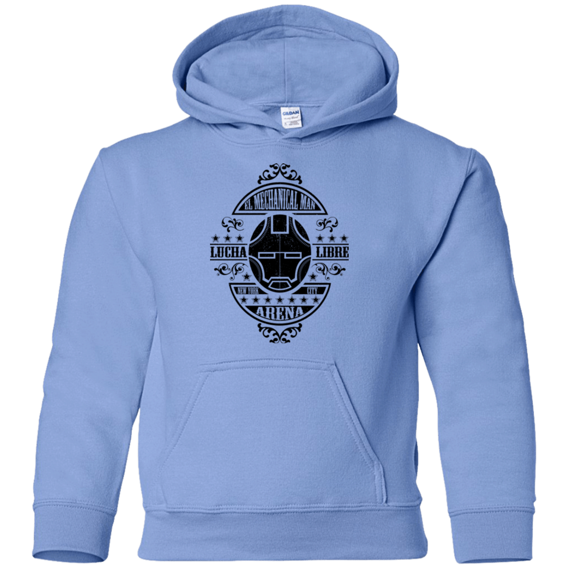 Sweatshirts Carolina Blue / YS Lucha Mechanical Man Youth Hoodie