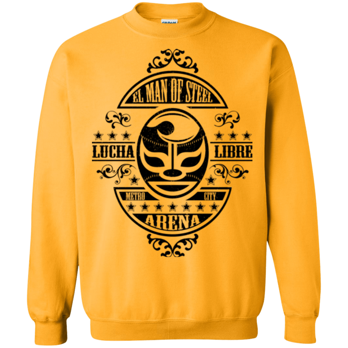 Sweatshirts Gold / Small luchamanofsteel Crewneck Sweatshirt