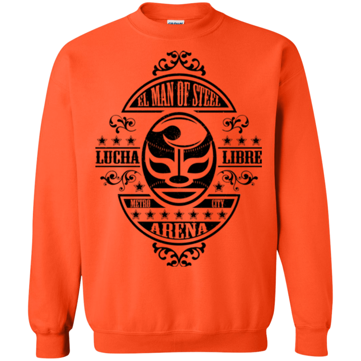 Sweatshirts Orange / Small luchamanofsteel Crewneck Sweatshirt