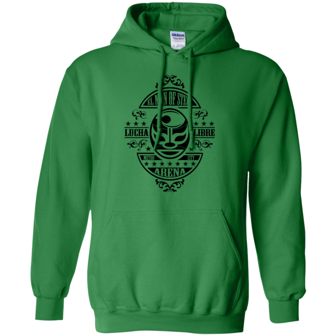 Sweatshirts Irish Green / Small luchamanofsteel Pullover Hoodie