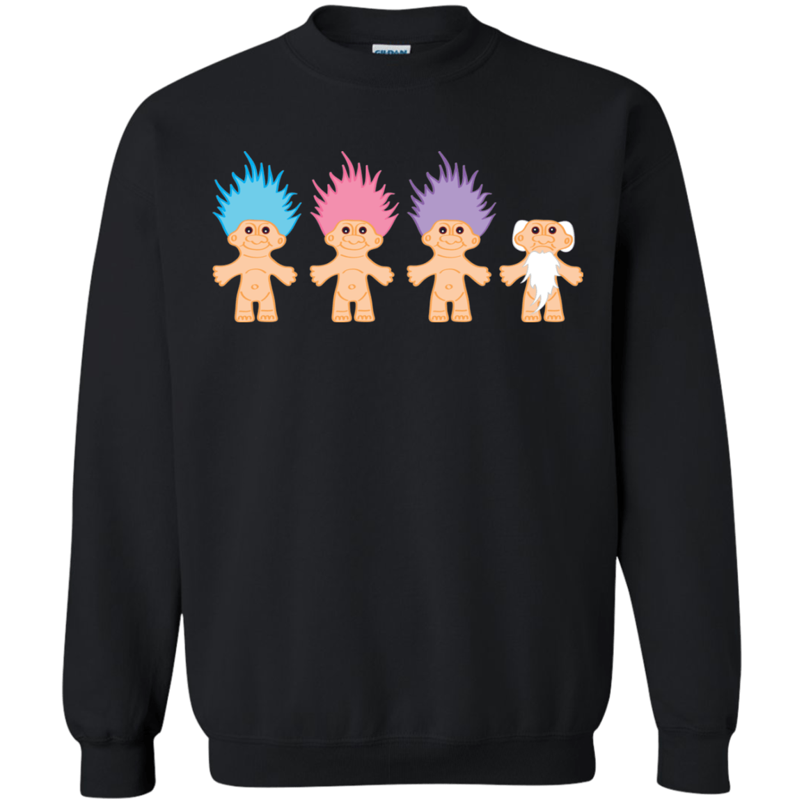 Sweatshirts Black / S Lucky Trolls Crewneck Sweatshirt