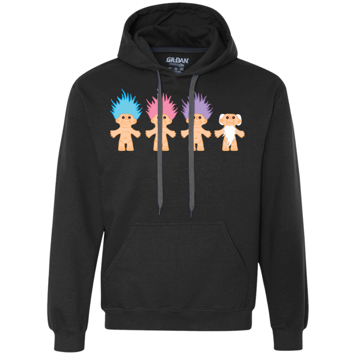 Sweatshirts Black / S Lucky Trolls Premium Fleece Hoodie