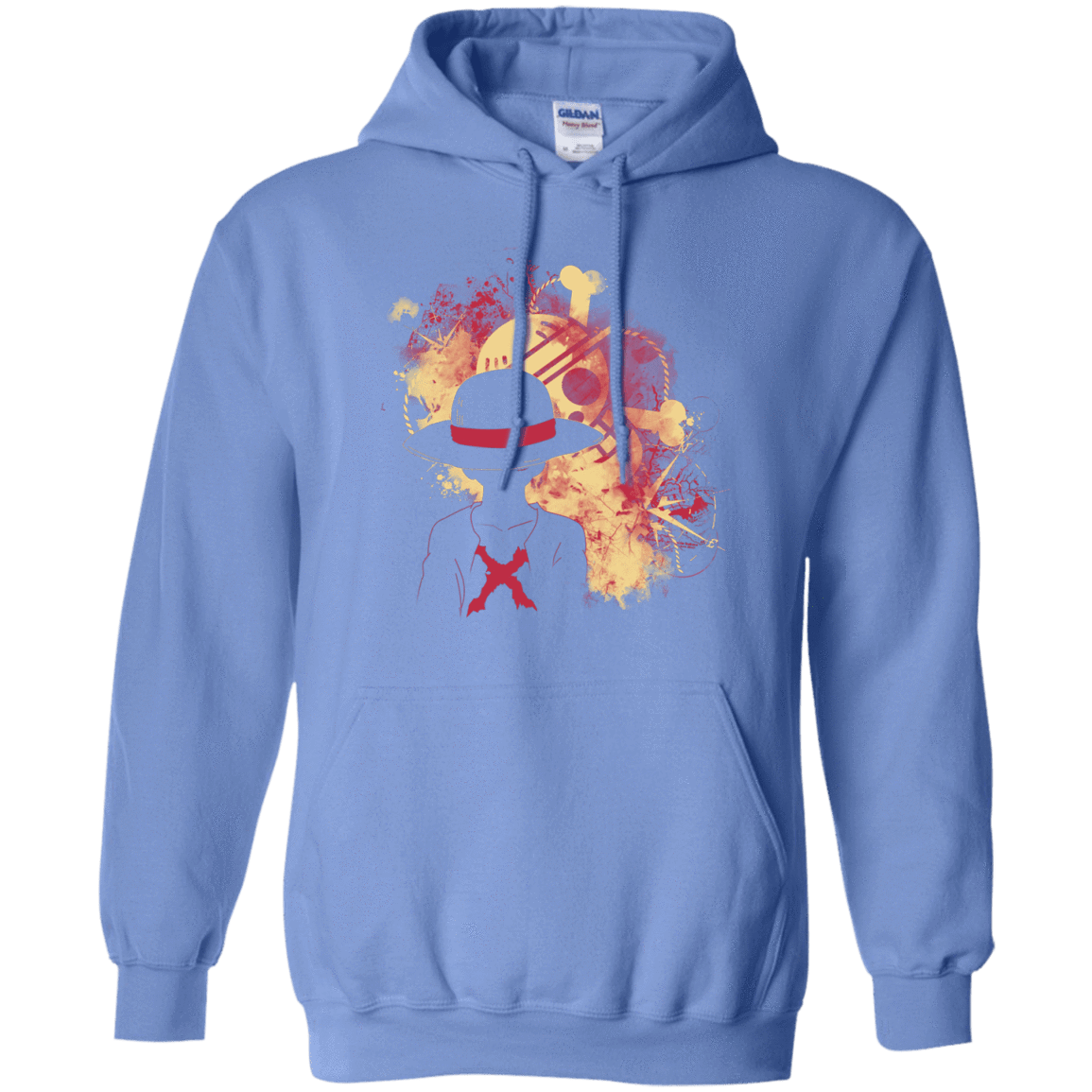 Sweatshirts Carolina Blue / S Luffy 2018 Pullover Hoodie