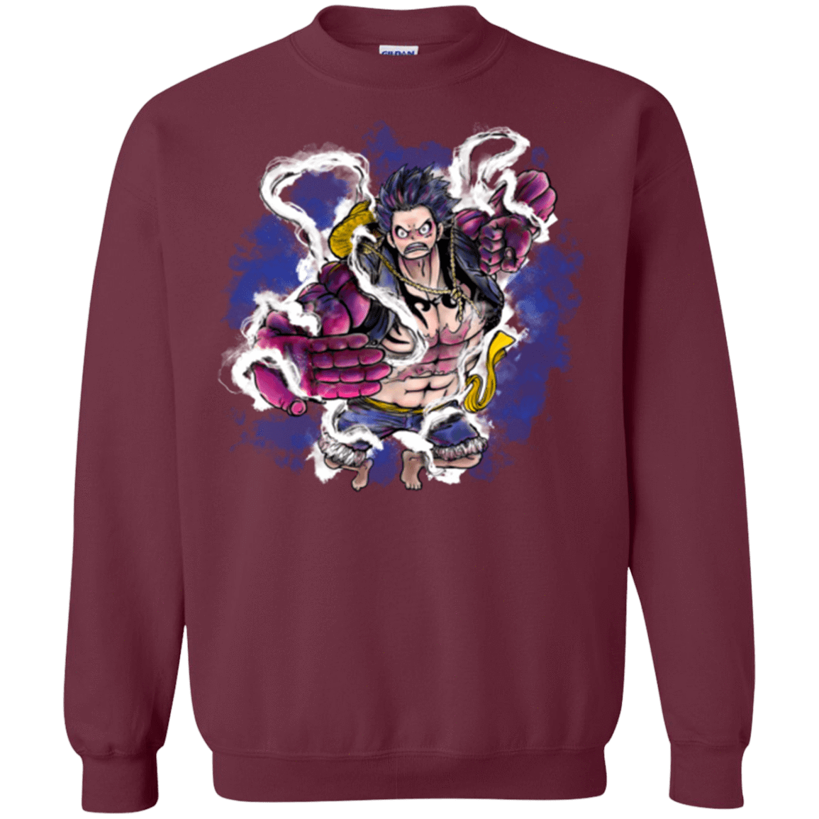 Sweatshirts Maroon / Small Luffy 3 Crewneck Sweatshirt