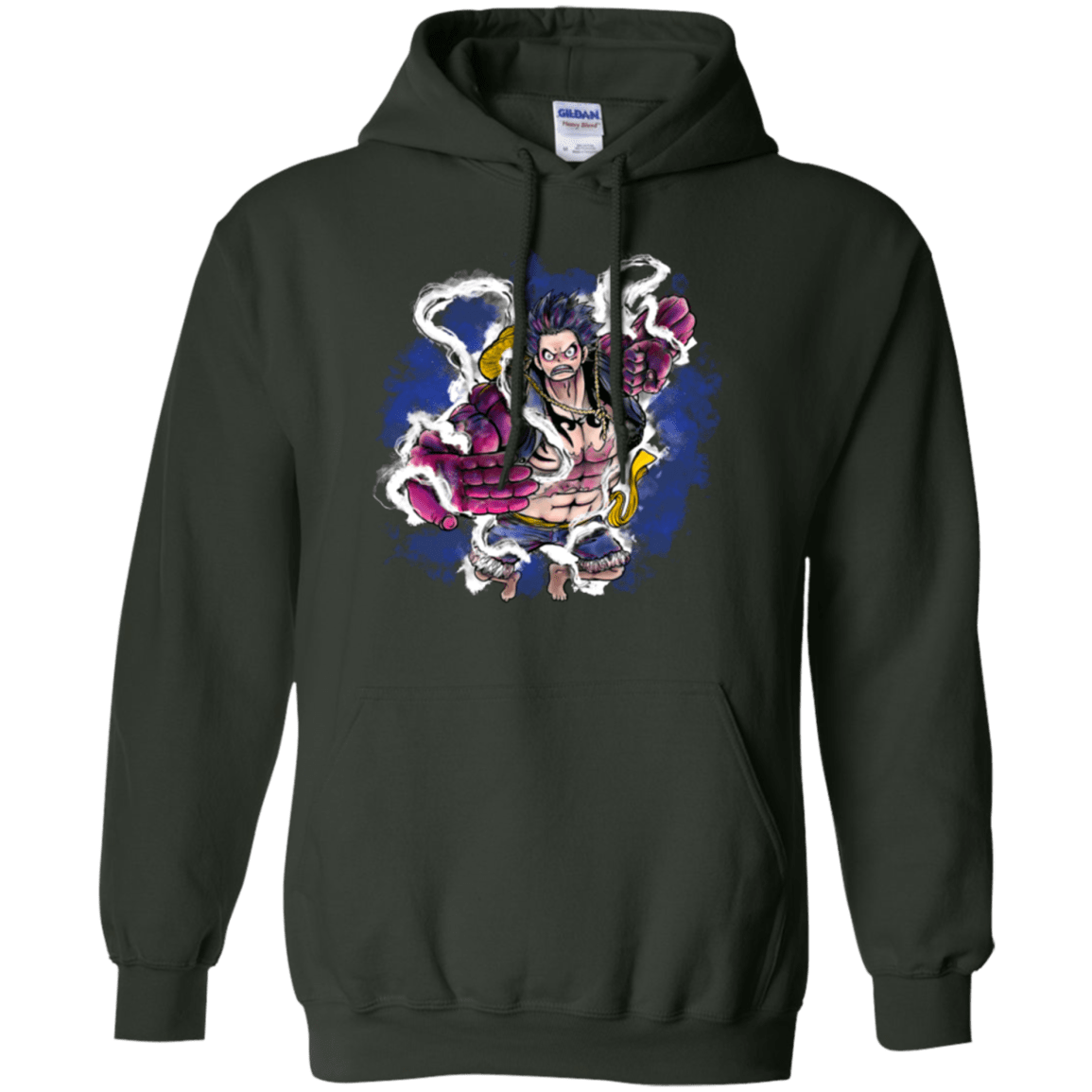 Sweatshirts Forest Green / Small Luffy 3 Pullover Hoodie