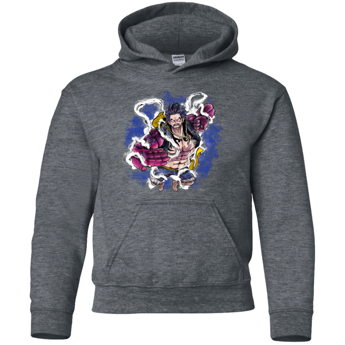 Sweatshirts Dark Heather / YS Luffy 3 Youth Hoodie