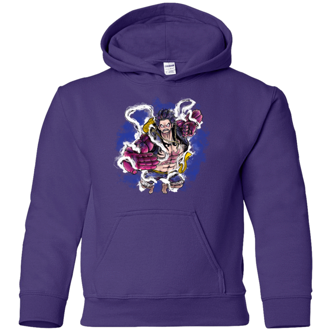 Sweatshirts Purple / YS Luffy 3 Youth Hoodie