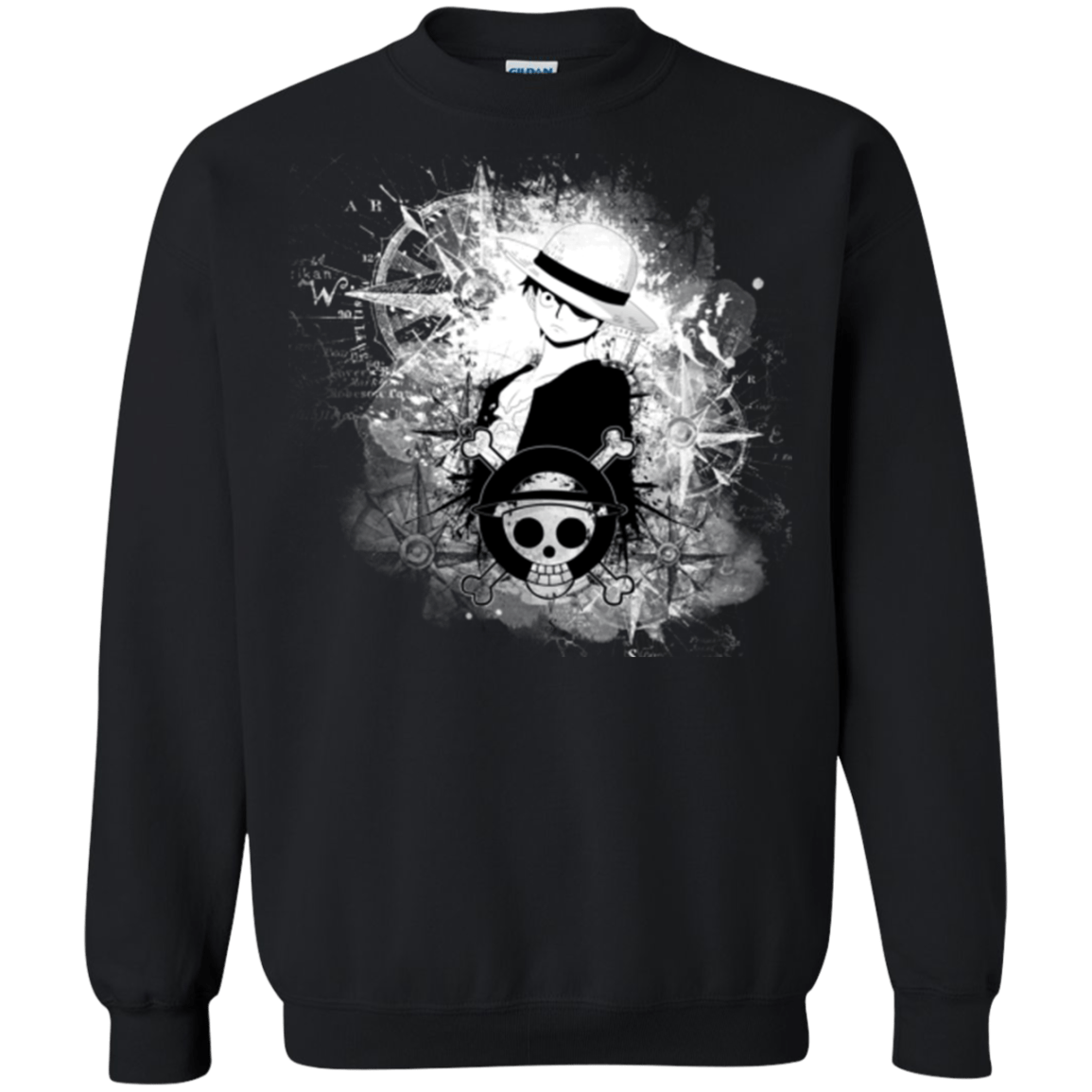 Sweatshirts Black / Small Luffy Crewneck Sweatshirt