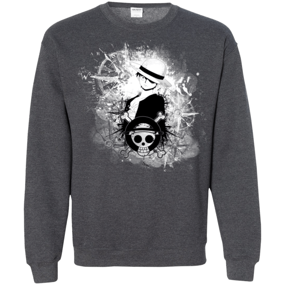 Sweatshirts Dark Heather / Small Luffy Crewneck Sweatshirt