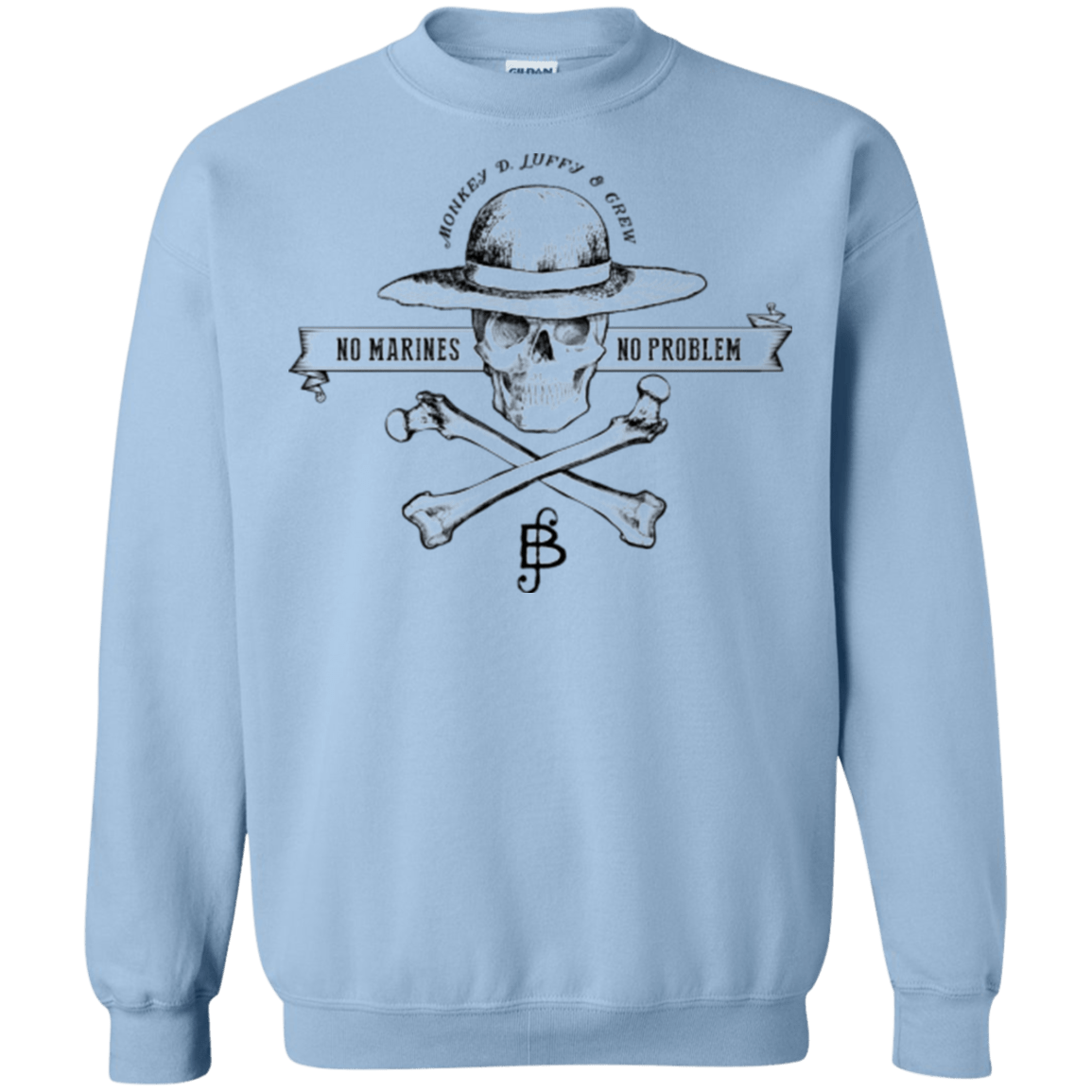 Sweatshirts Light Blue / Small Luffy Crewneck Sweatshirt