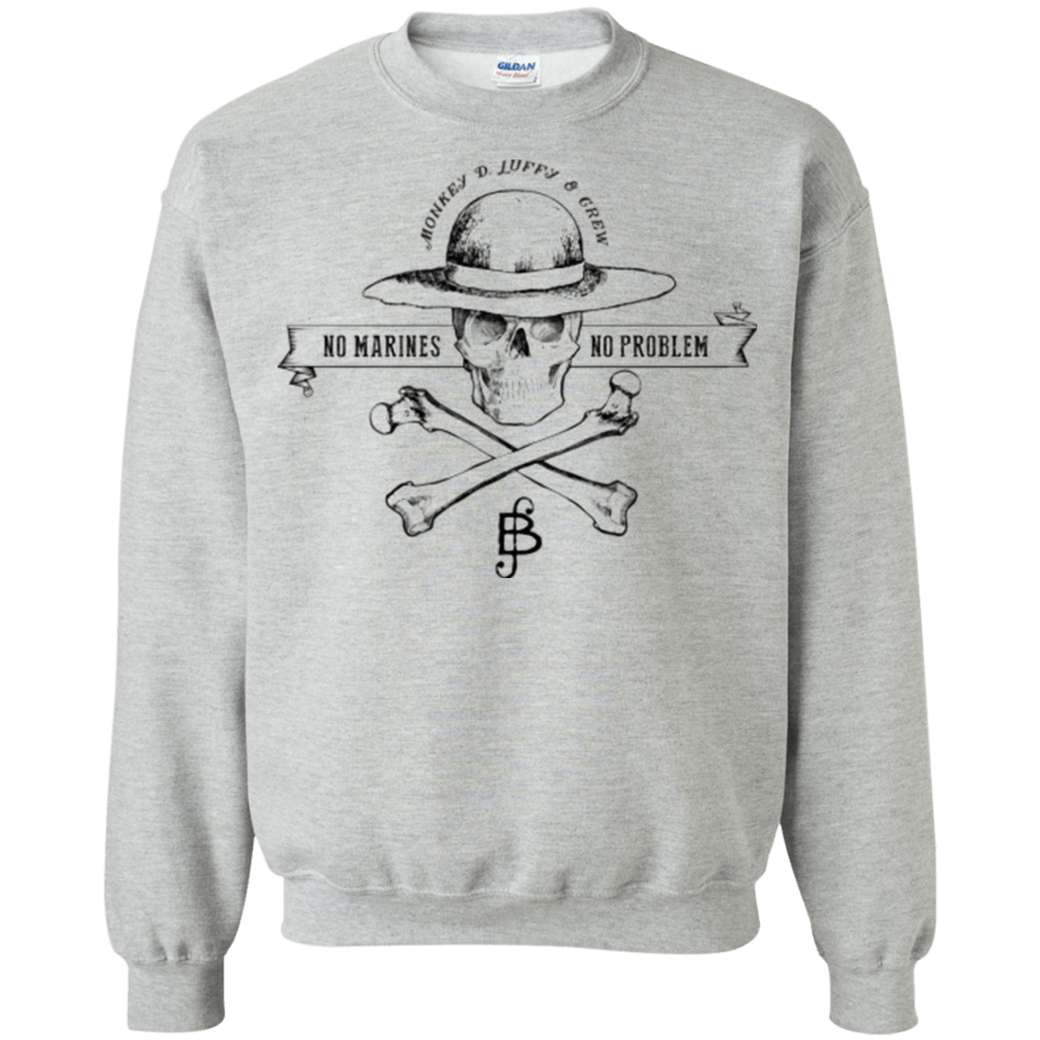 Sweatshirts Sport Grey / Small Luffy Crewneck Sweatshirt