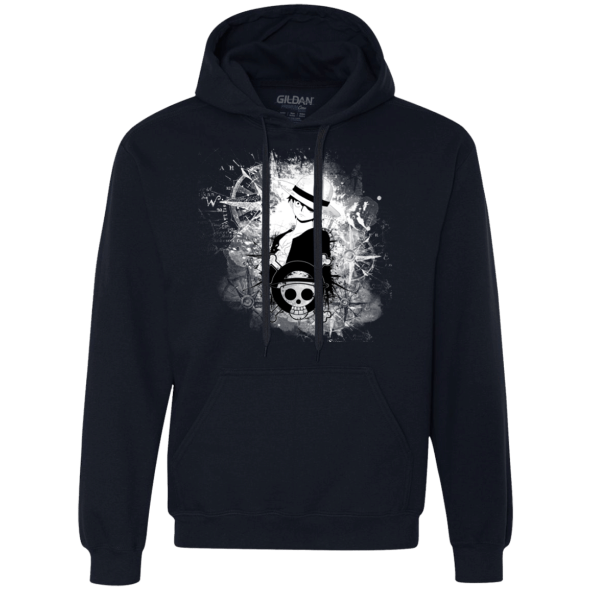 Sweatshirts Navy / Small Luffy Premium Fleece Hoodie