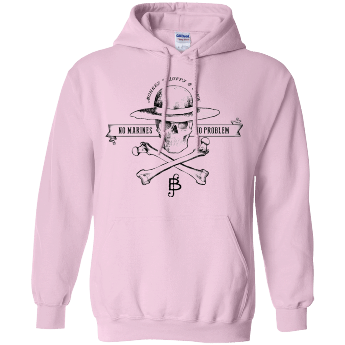 Sweatshirts Light Pink / Small Luffy Pullover Hoodie