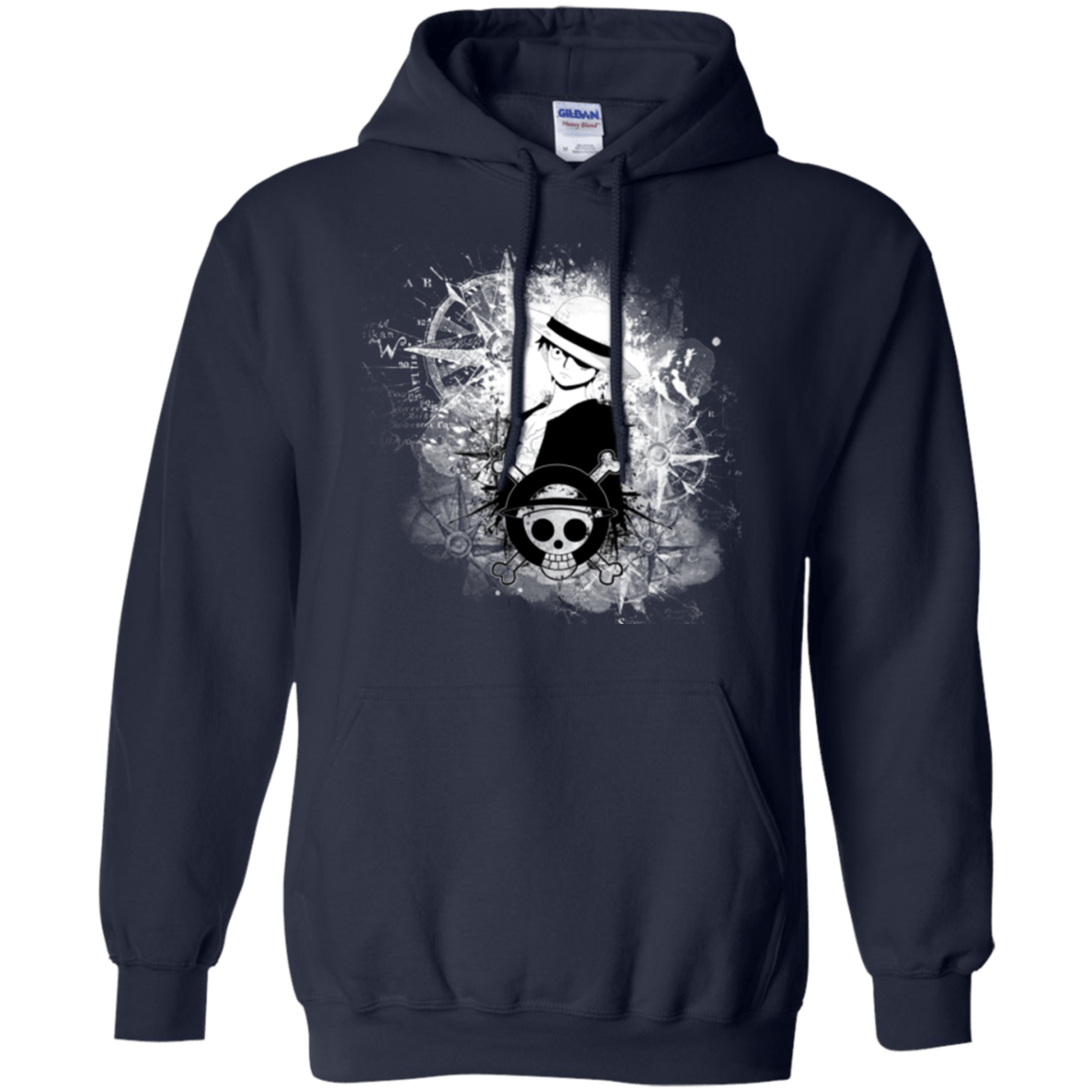 Sweatshirts Navy / Small Luffy Pullover Hoodie