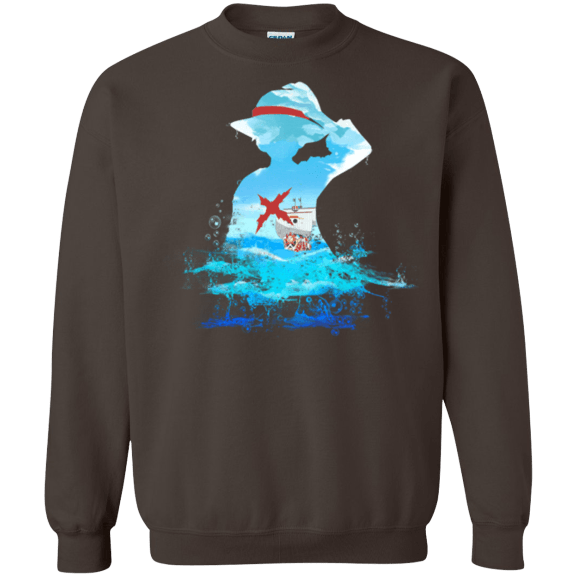 Sweatshirts Dark Chocolate / Small Luffy sea 2 Crewneck Sweatshirt
