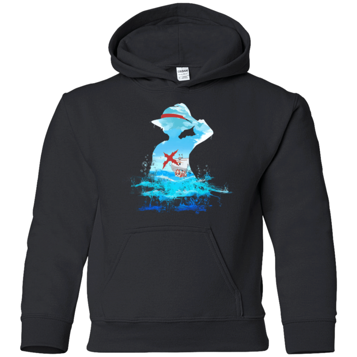 Sweatshirts Black / YS Luffy sea 2 Youth Hoodie