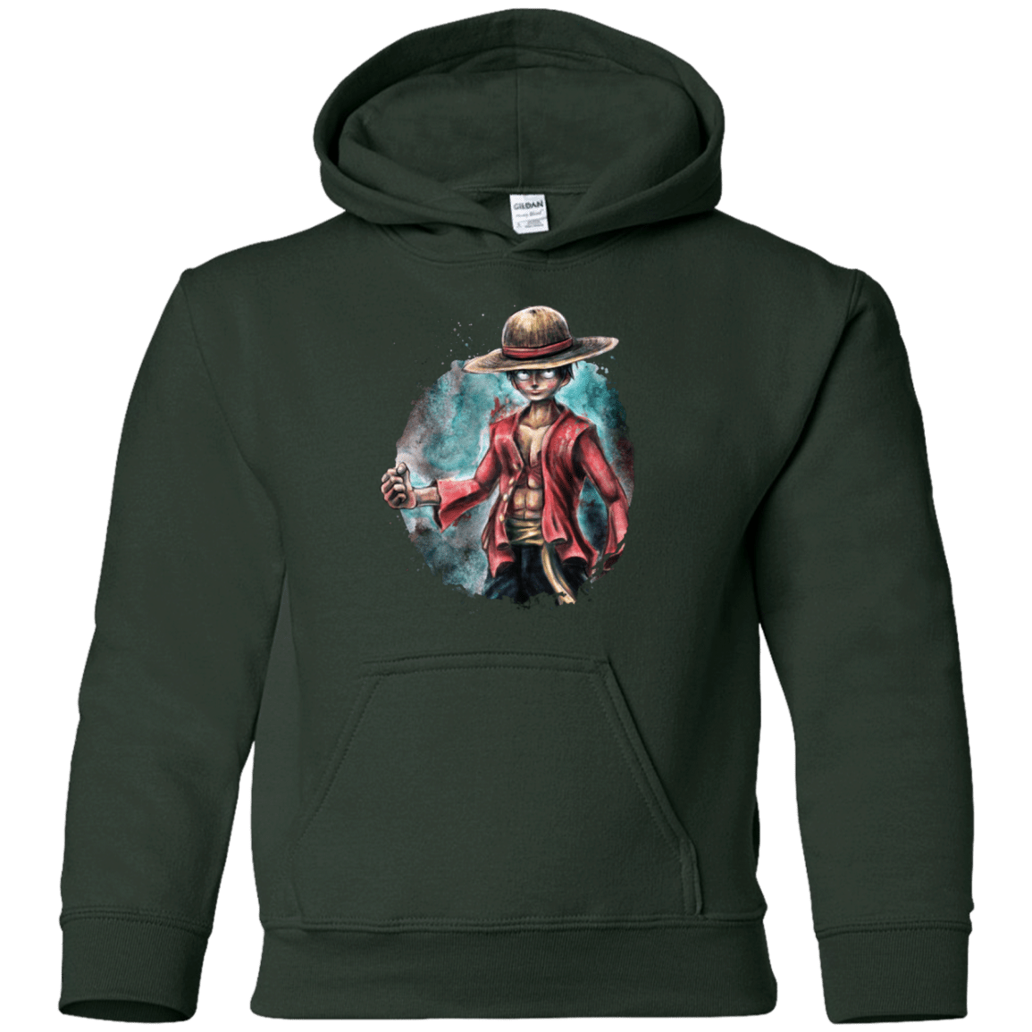 Sweatshirts Forest Green / YS LUFFY Youth Hoodie