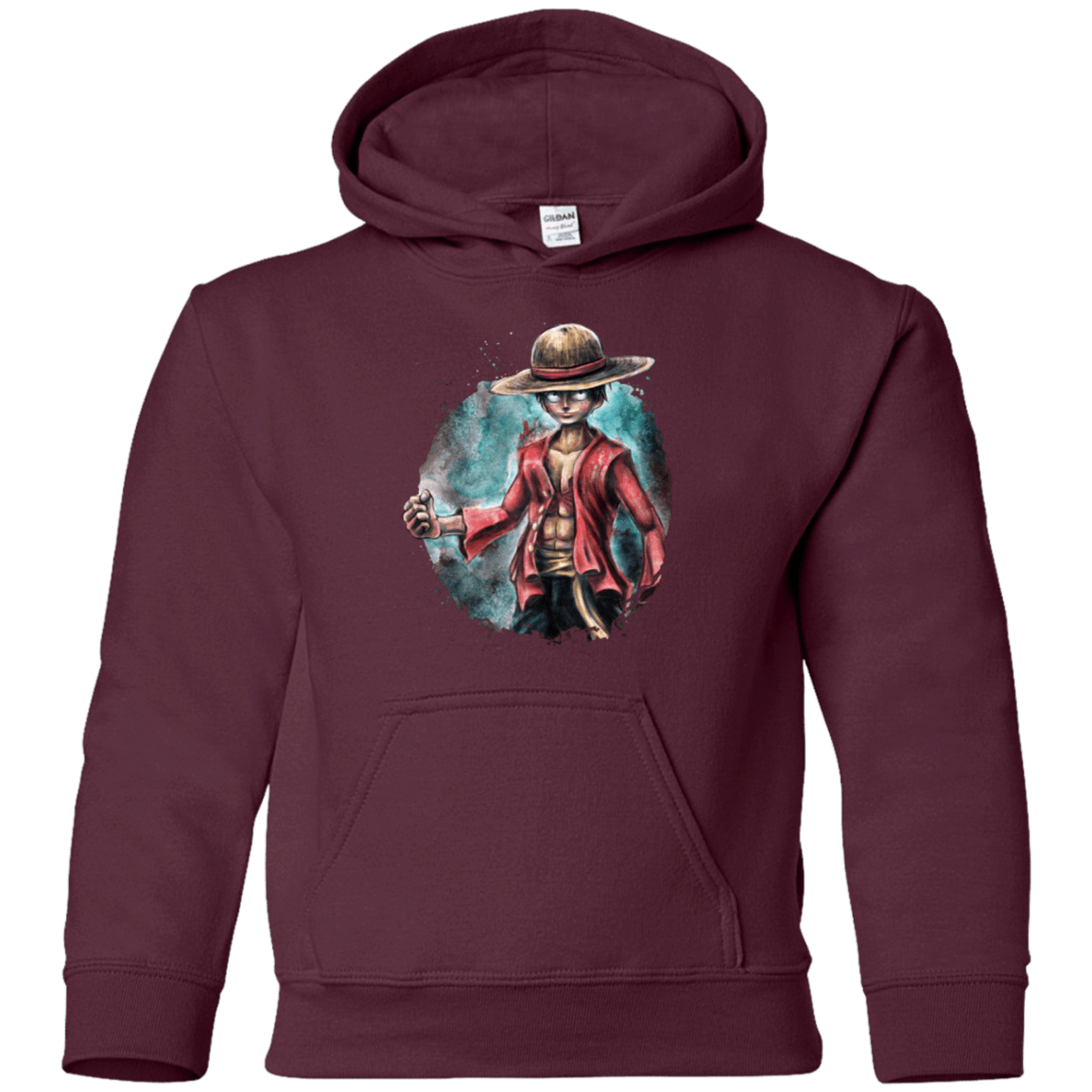 Sweatshirts Maroon / YS LUFFY Youth Hoodie