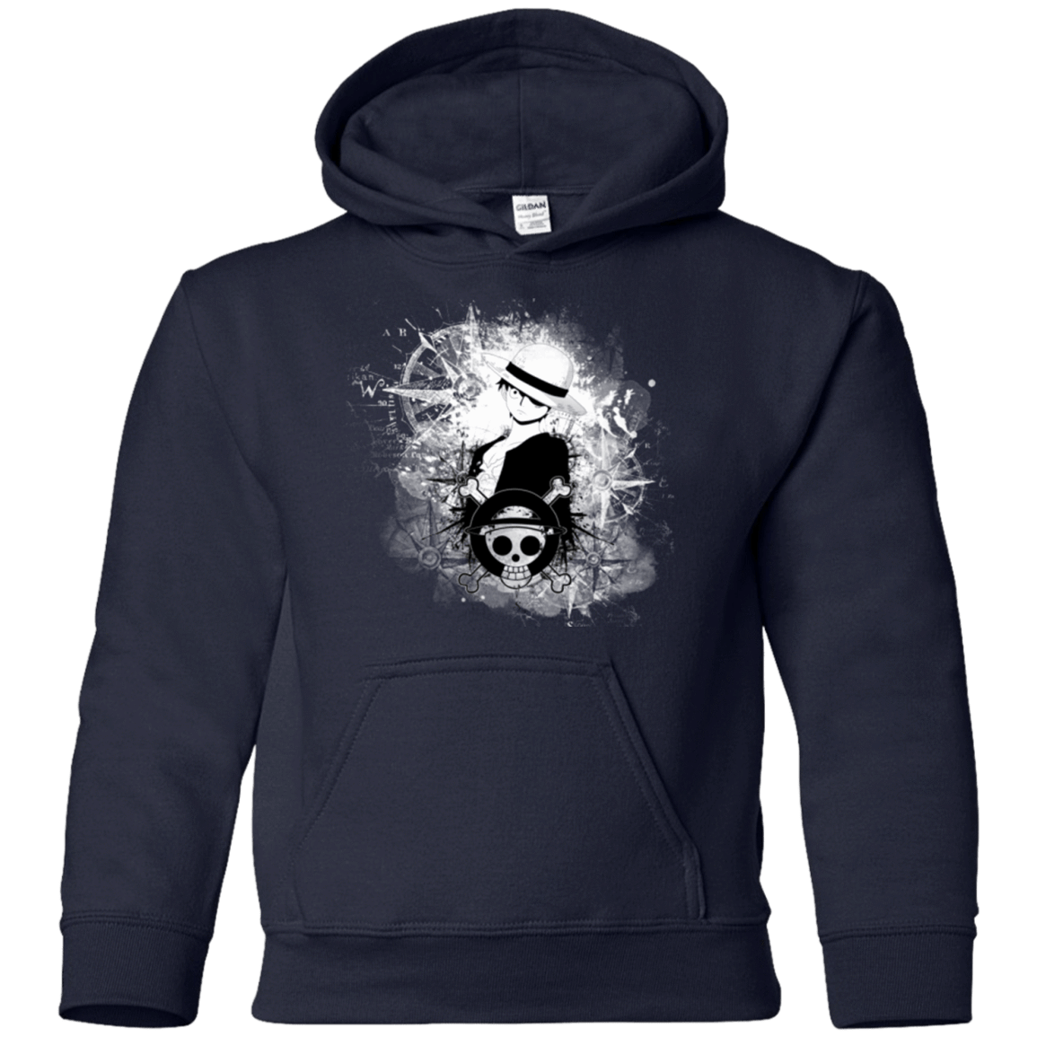 Sweatshirts Navy / YS Luffy Youth Hoodie