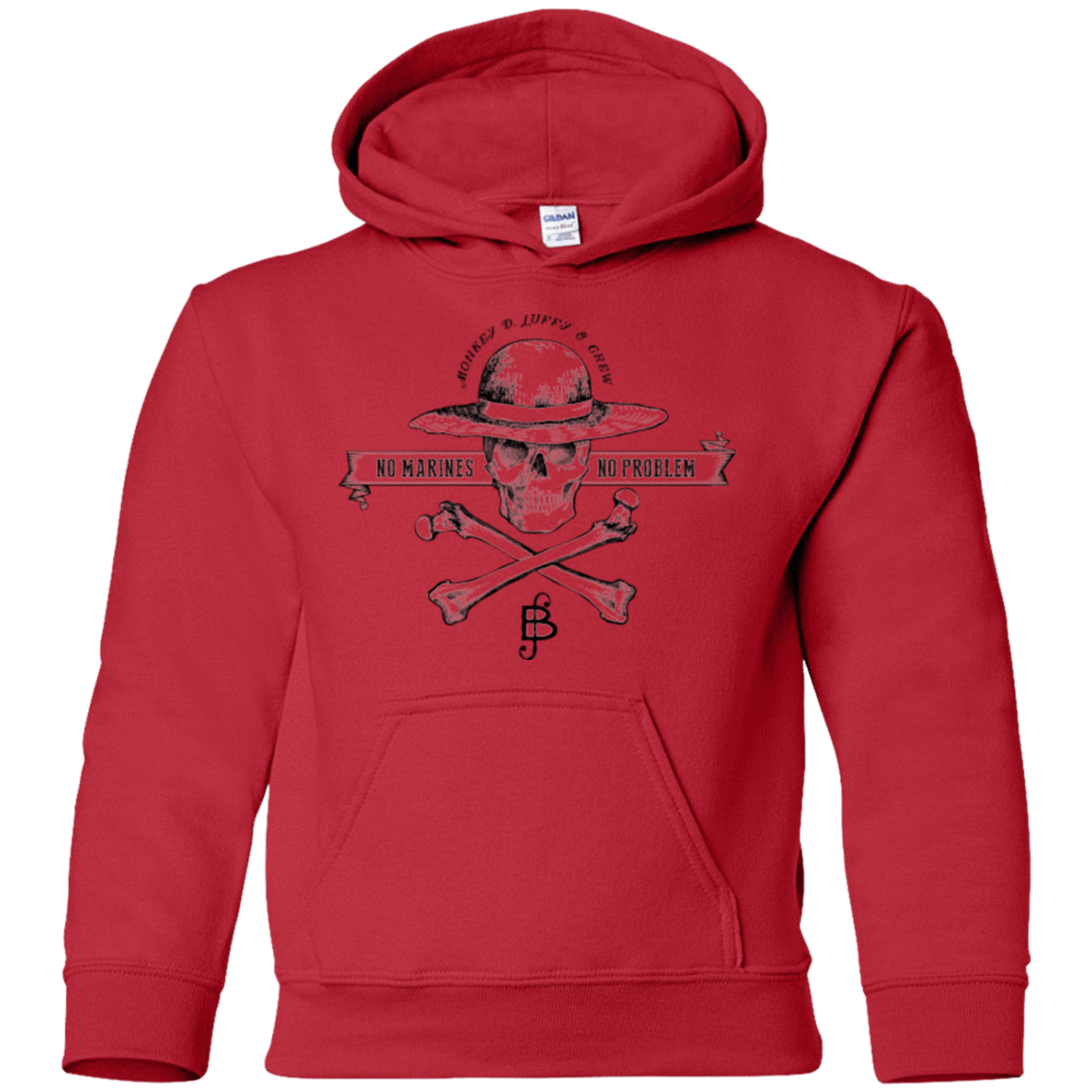 Sweatshirts Red / YS Luffy Youth Hoodie