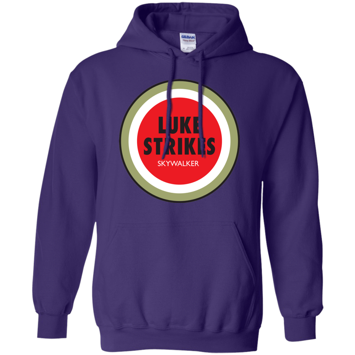 Sweatshirts Purple / Small Luke Strikes Pullover Hoodie