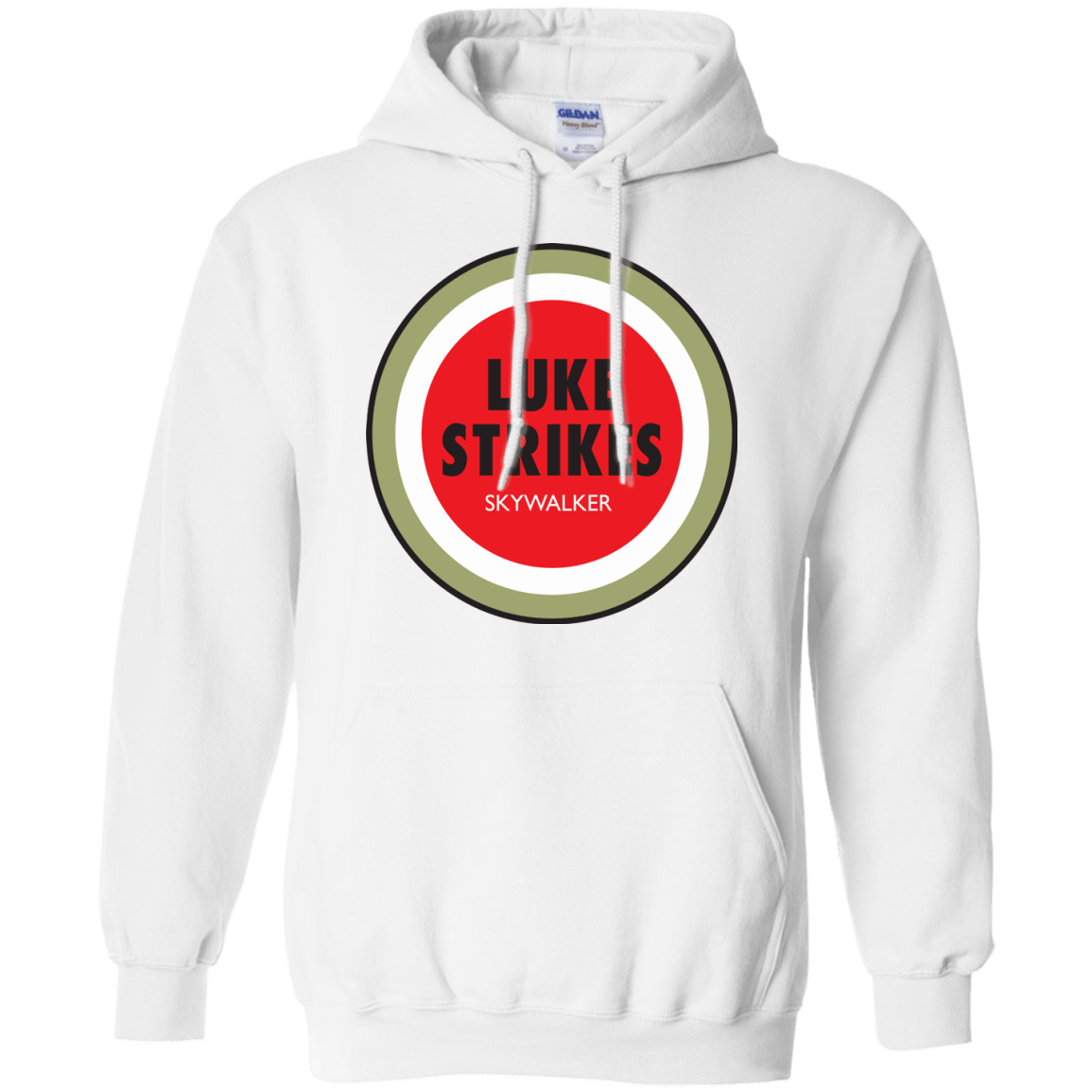 Sweatshirts White / Small Luke Strikes Pullover Hoodie