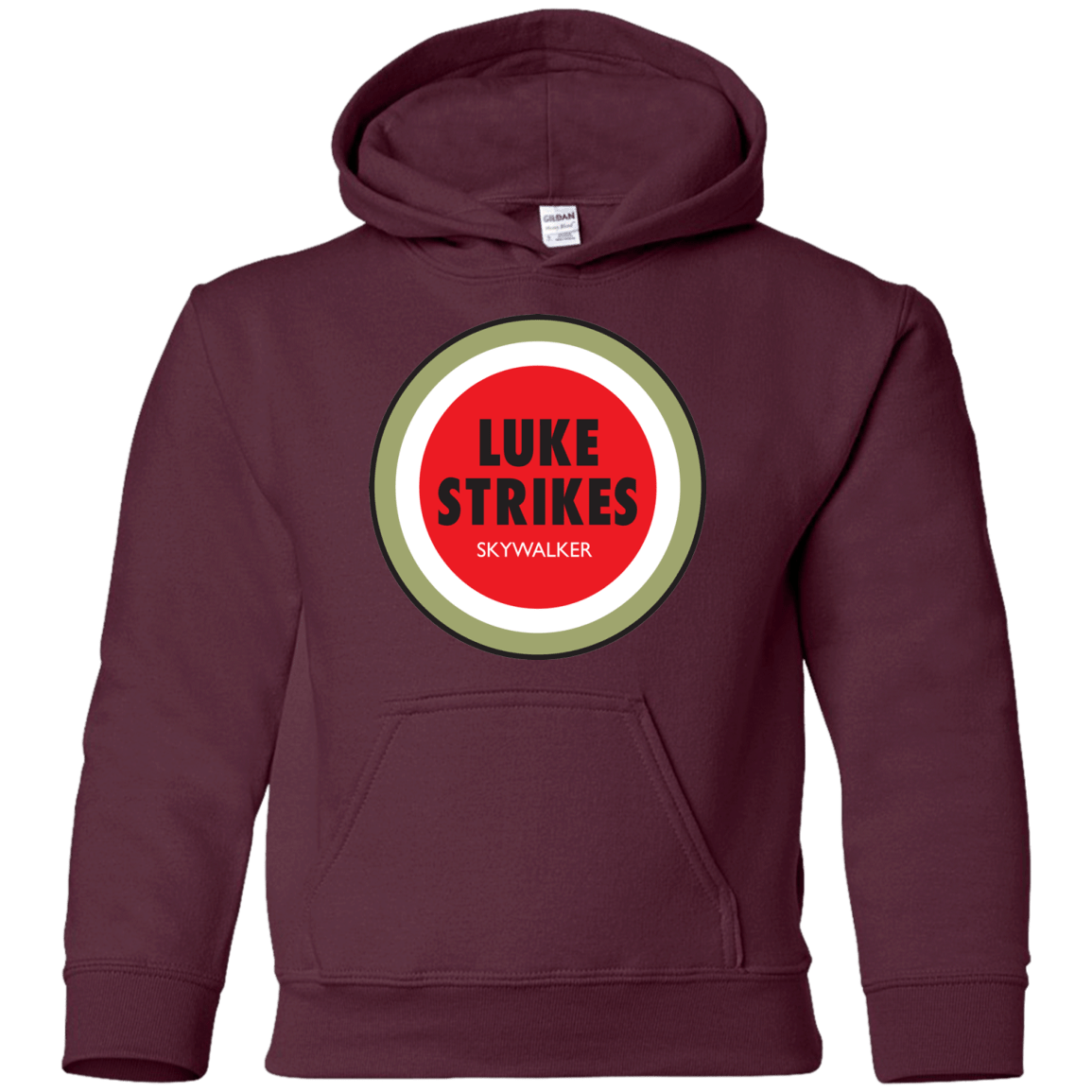 Sweatshirts Maroon / YS Luke Strikes Youth Hoodie