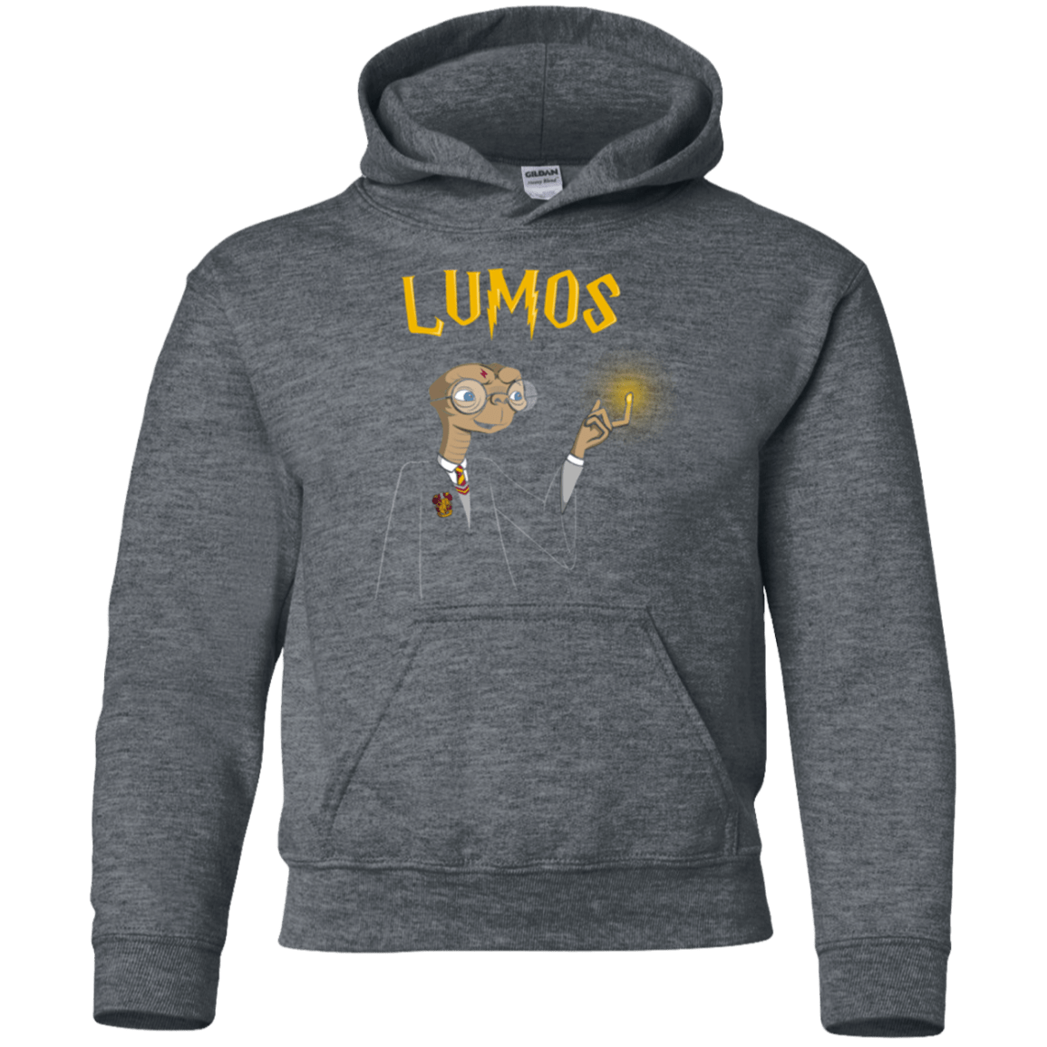 Sweatshirts Dark Heather / YS Lumos Youth Hoodie