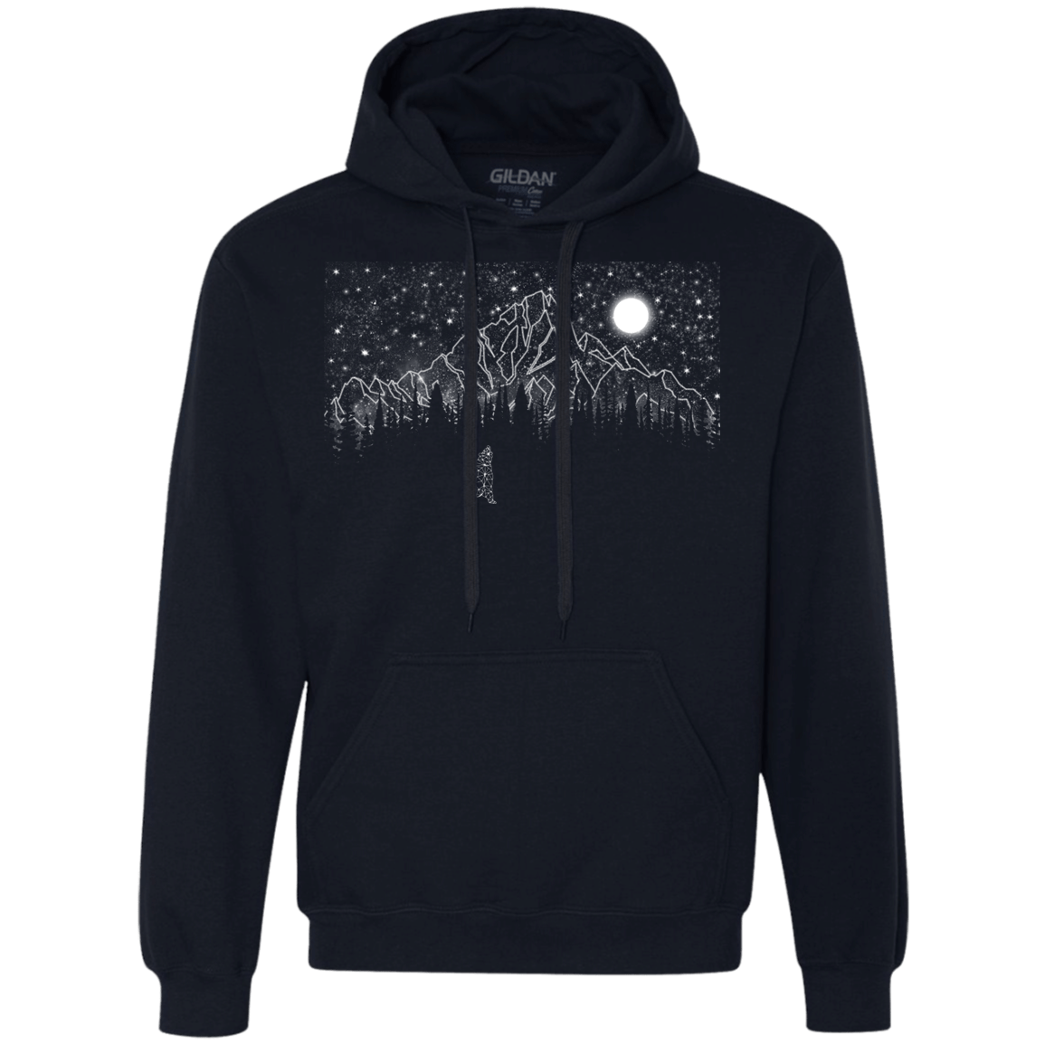 Sweatshirts Navy / S Lurking in The Night Premium Fleece Hoodie
