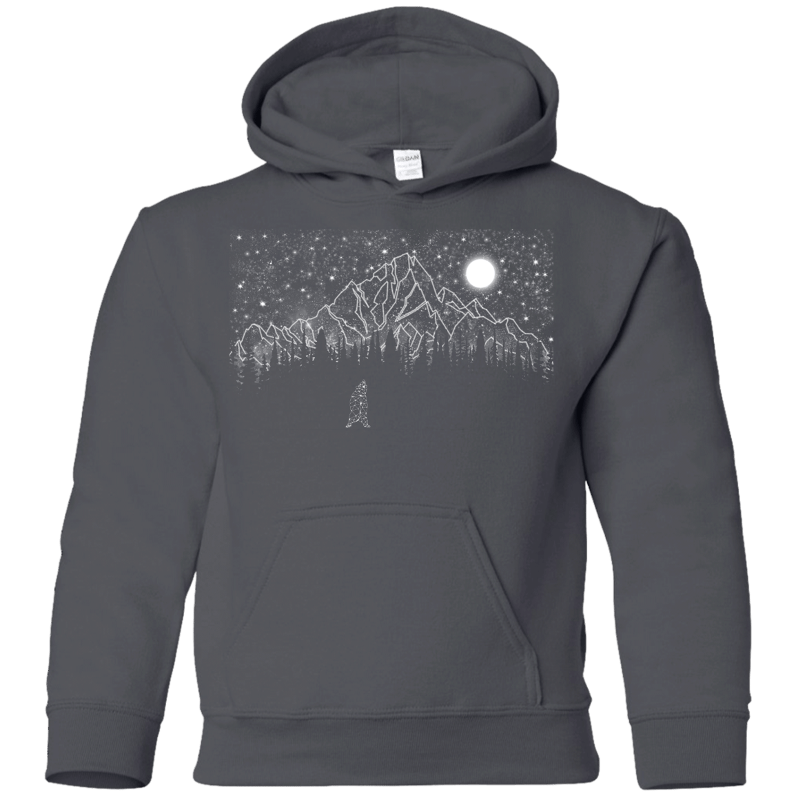 Sweatshirts Charcoal / YS Lurking in The Night Youth Hoodie