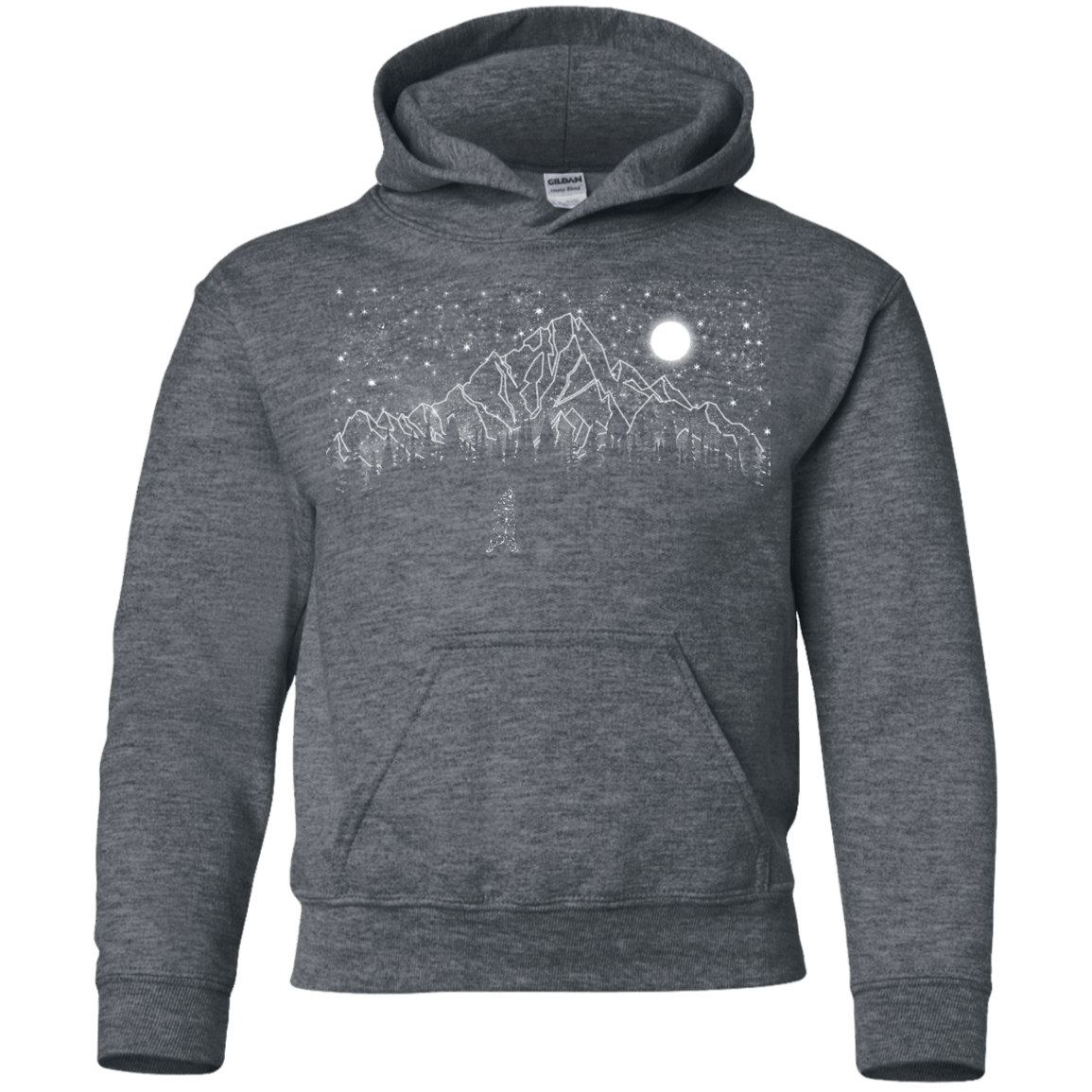 Sweatshirts Dark Heather / YS Lurking in The Night Youth Hoodie