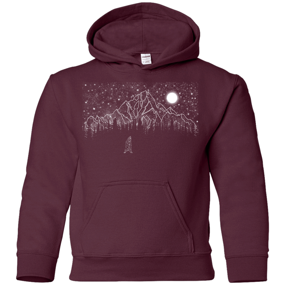 Sweatshirts Maroon / YS Lurking in The Night Youth Hoodie