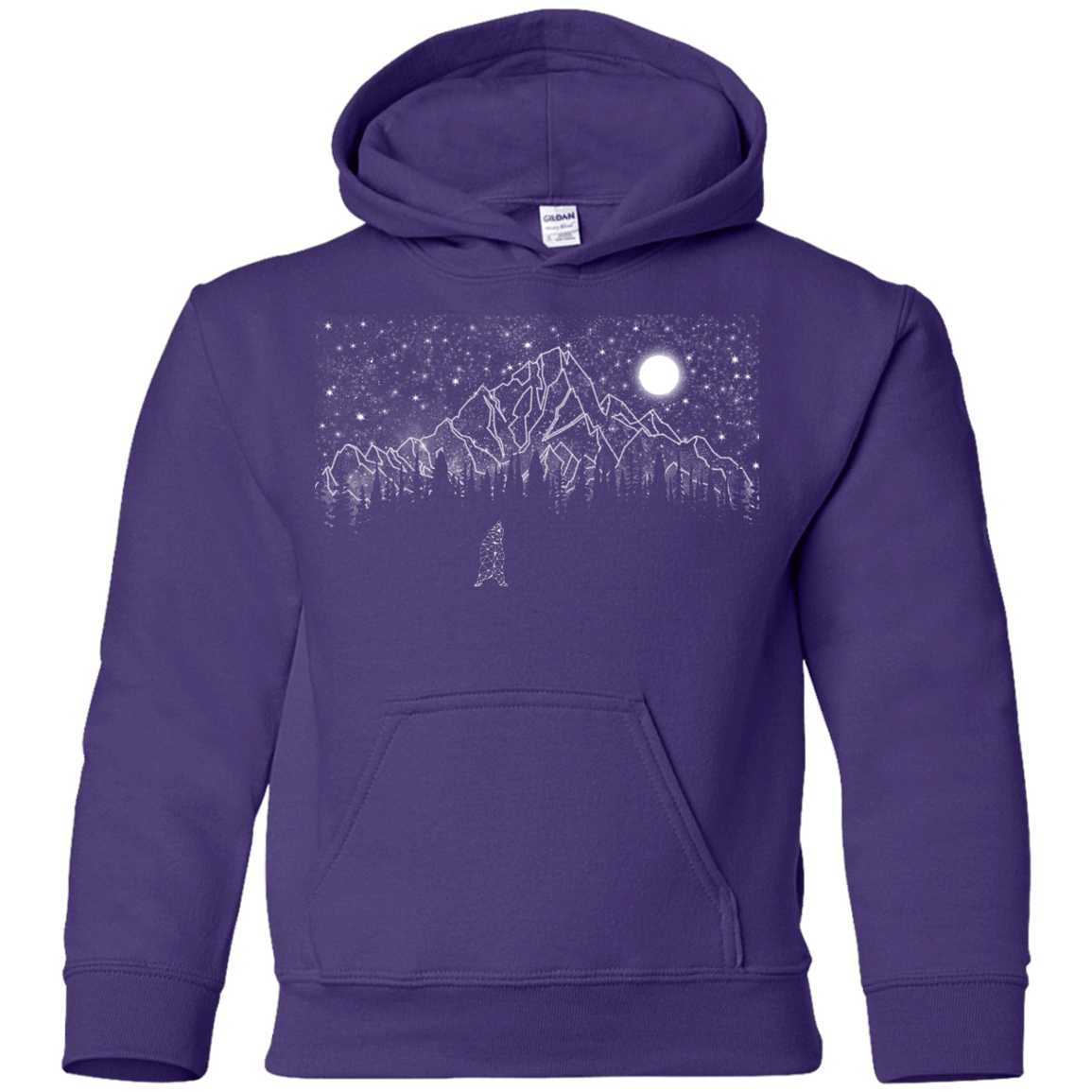Sweatshirts Purple / YS Lurking in The Night Youth Hoodie