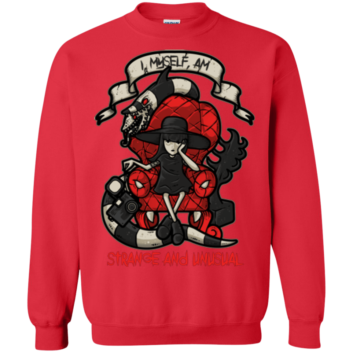 Sweatshirts Red / Small LYDIA THE STRANGE Crewneck Sweatshirt