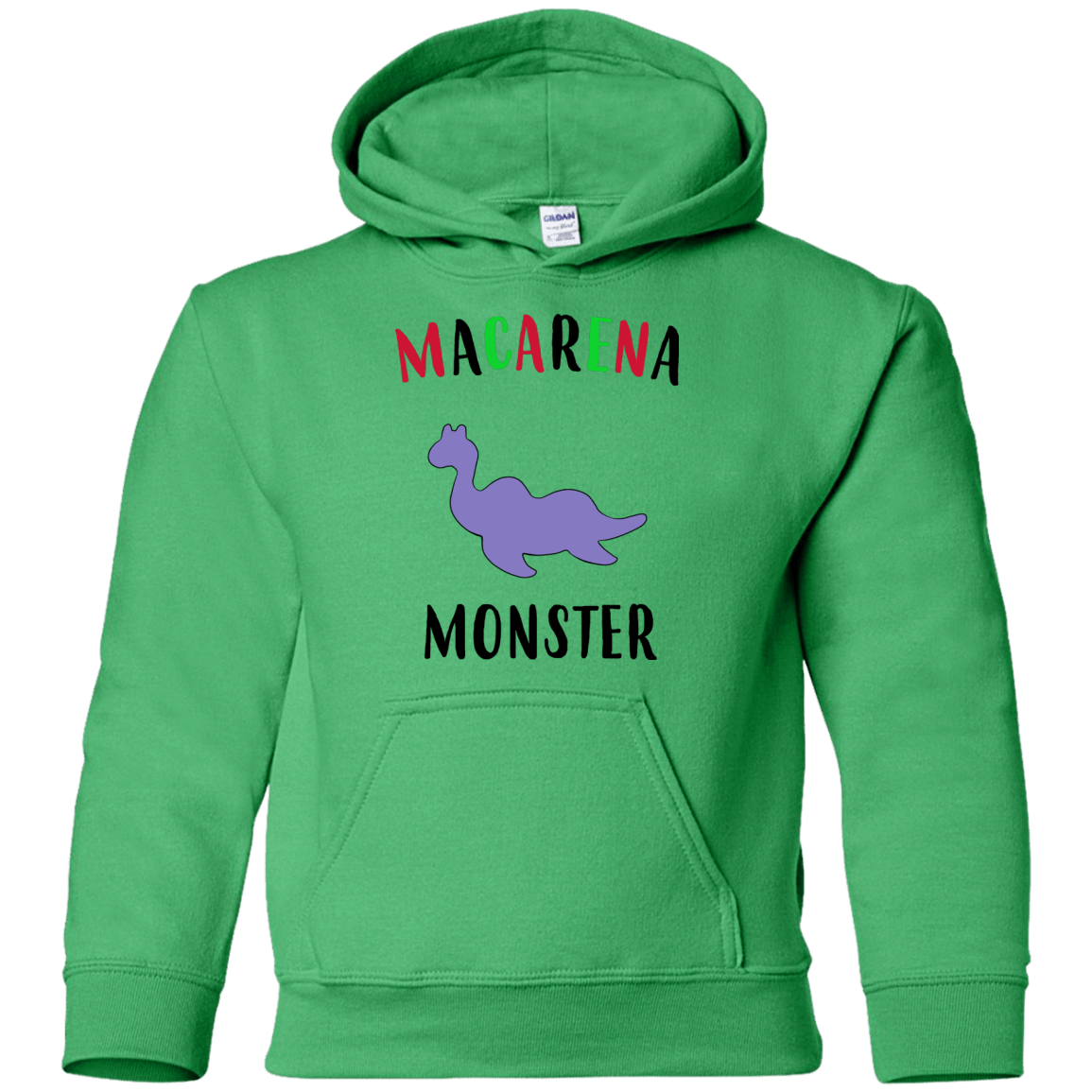 Sweatshirts Irish Green / YS Macarena Monster Youth Hoodie