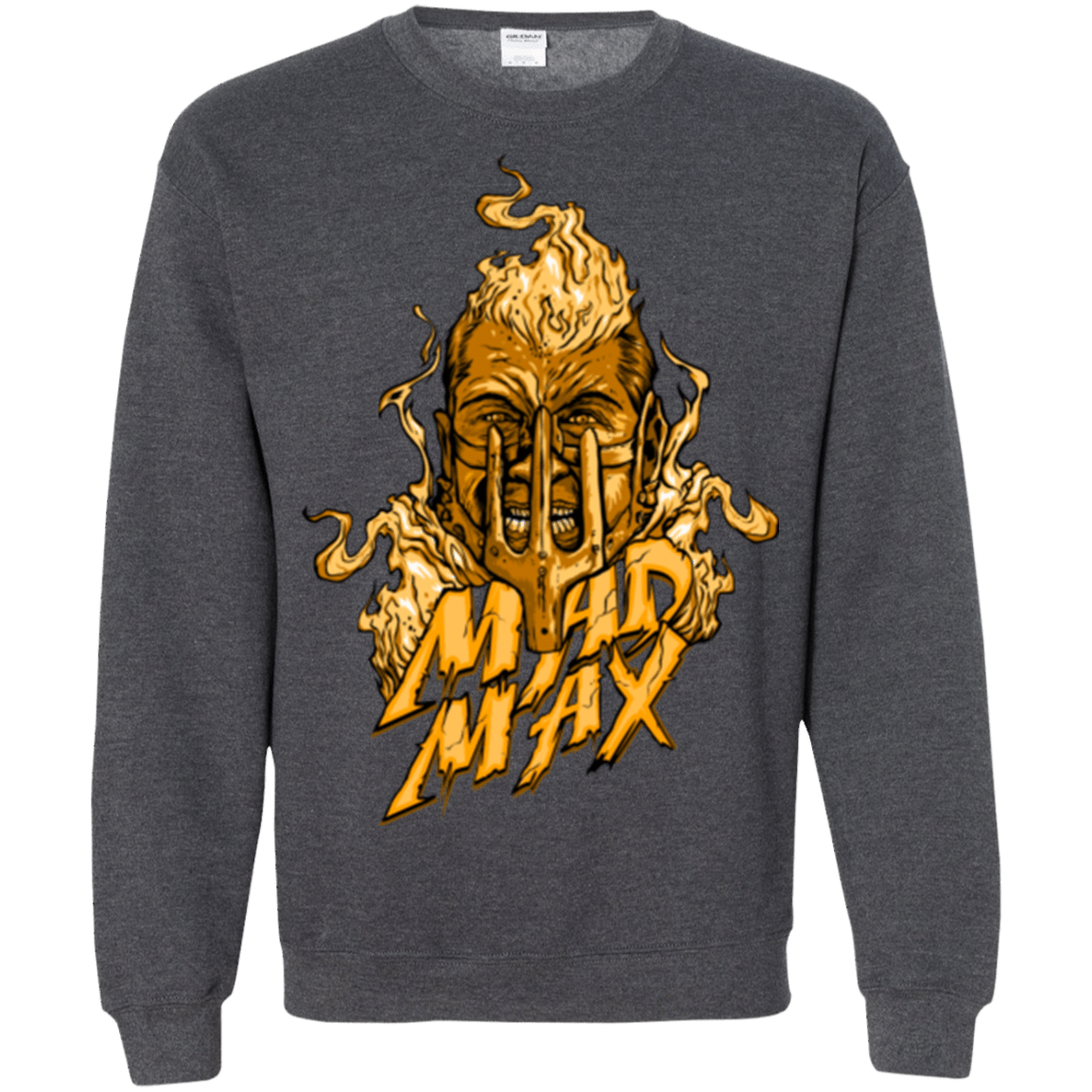 Sweatshirts Dark Heather / Small Mad Head Crewneck Sweatshirt