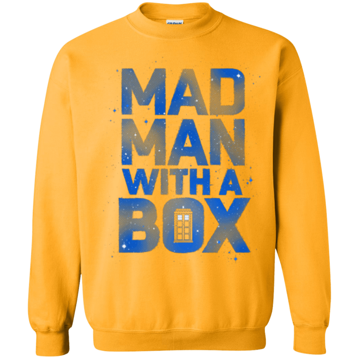 Sweatshirts Gold / Small Mad Man Box Crewneck Sweatshirt
