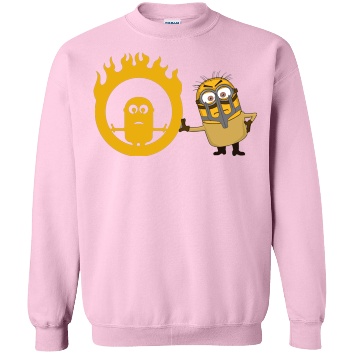 Sweatshirts Light Pink / Small Mad Minion Crewneck Sweatshirt