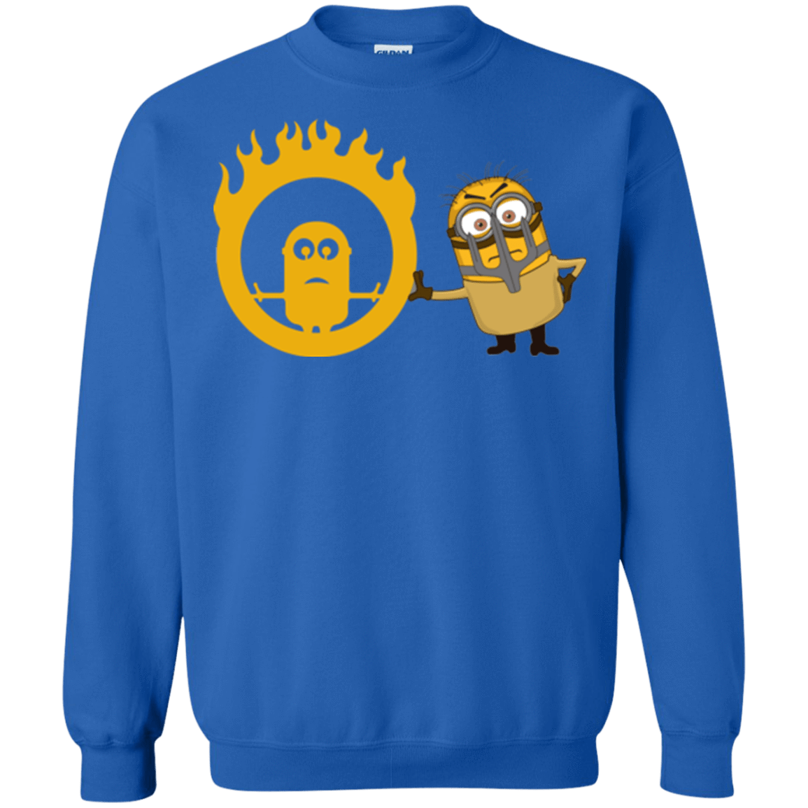 Sweatshirts Royal / Small Mad Minion Crewneck Sweatshirt