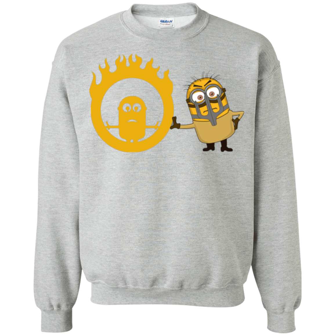 Sweatshirts Sport Grey / Small Mad Minion Crewneck Sweatshirt
