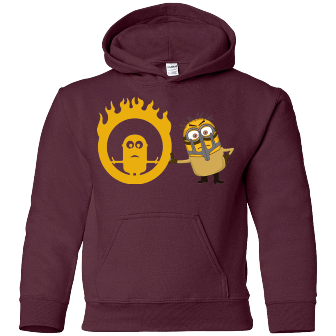 Sweatshirts Maroon / YS Mad Minion Youth Hoodie