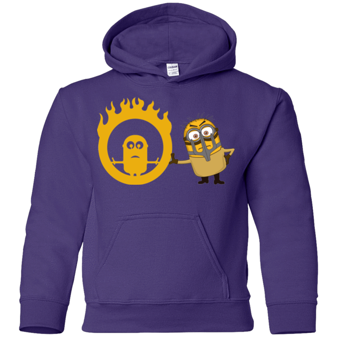 Sweatshirts Purple / YS Mad Minion Youth Hoodie