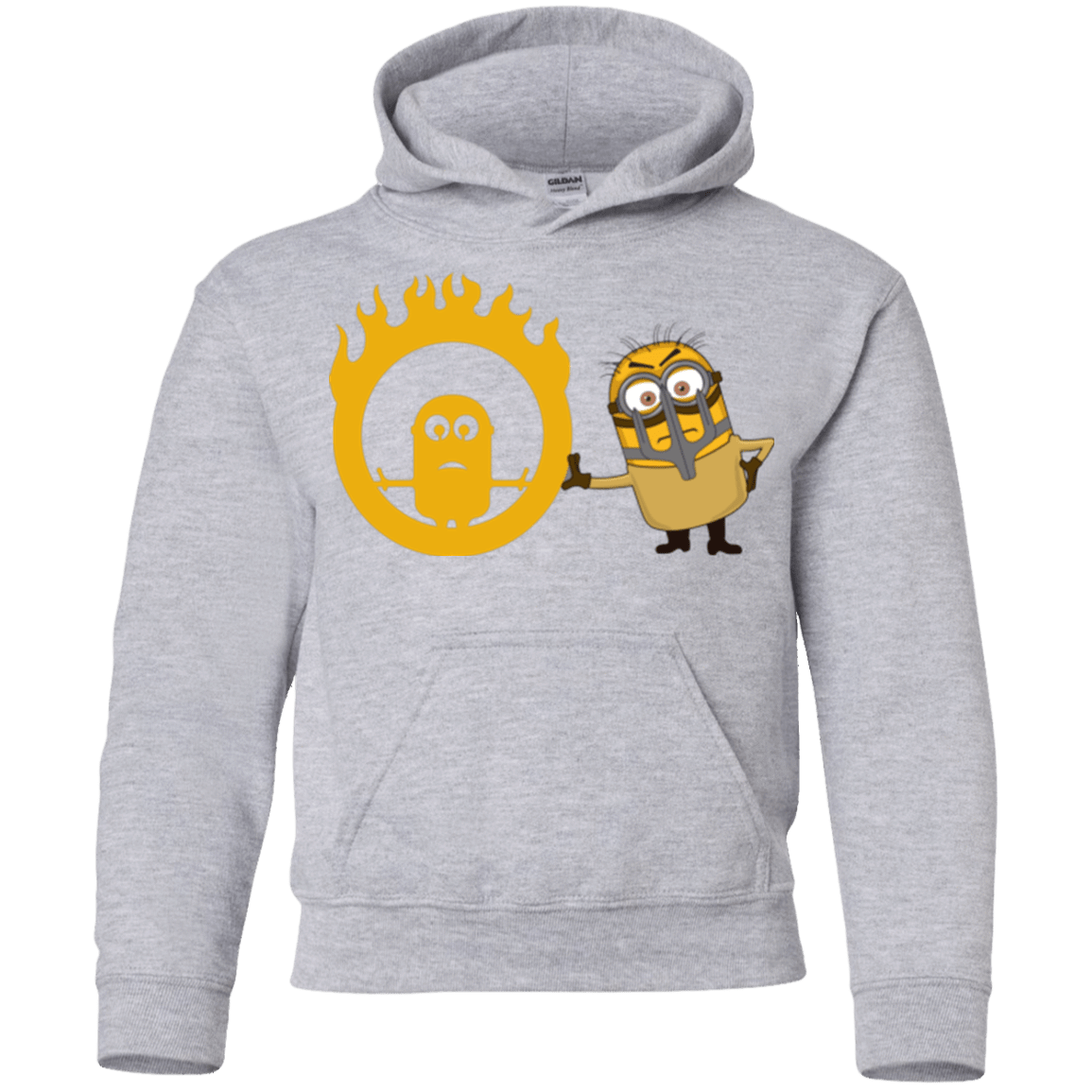 Sweatshirts Sport Grey / YS Mad Minion Youth Hoodie
