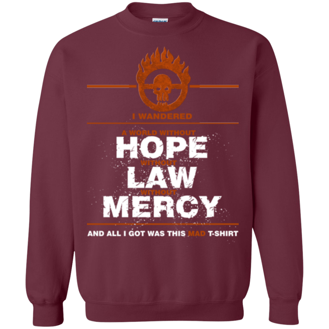 Sweatshirts Maroon / Small MAD Tee Crewneck Sweatshirt