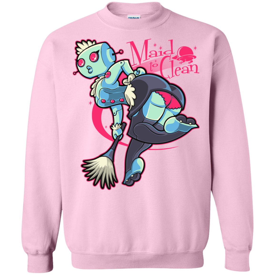 Sweatshirts Light Pink / Small Made To Clean Crewneck Sweatshirt