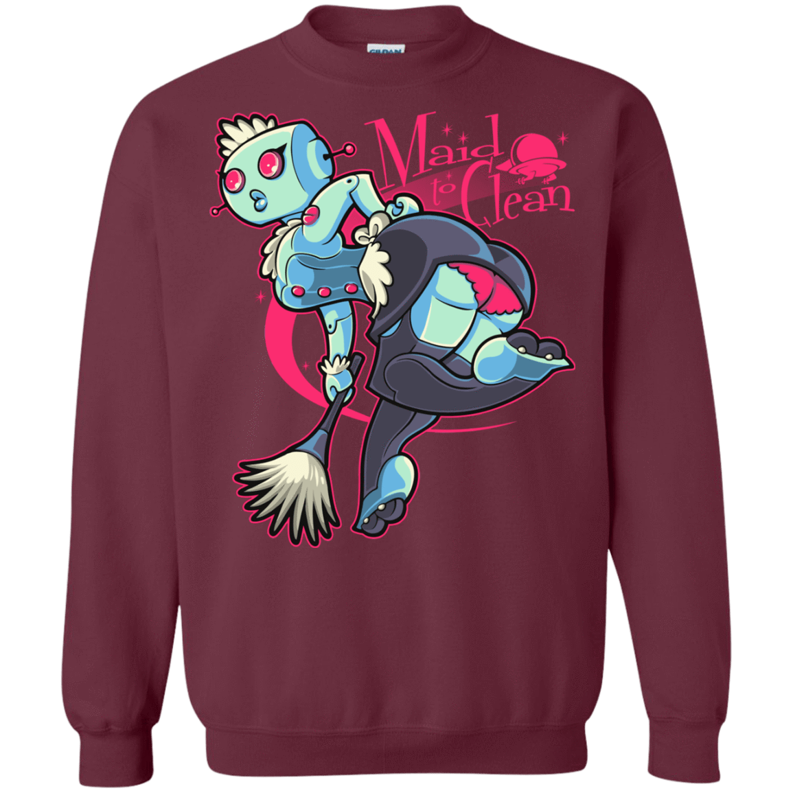 Sweatshirts Maroon / Small Made To Clean Crewneck Sweatshirt